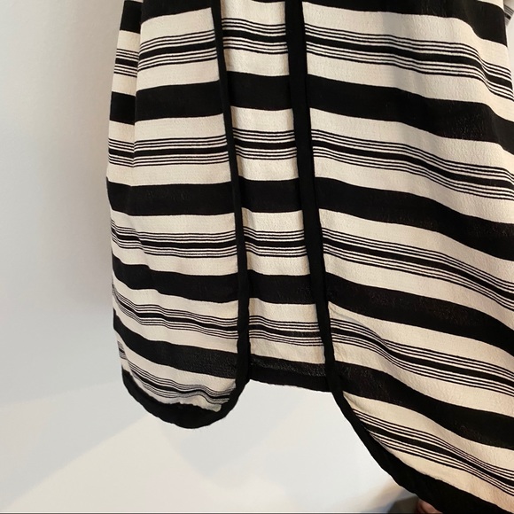 Loft Black & White Striped Skirt - Picture 4 of 5